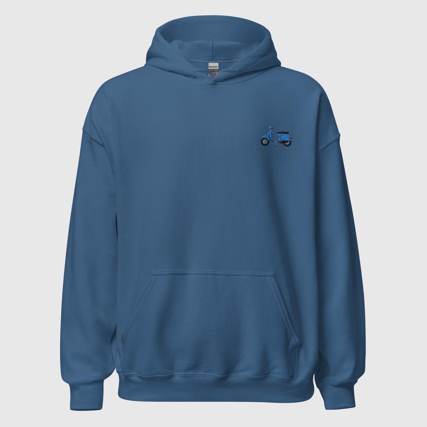 Basic Vespa Hoodie Stick blau