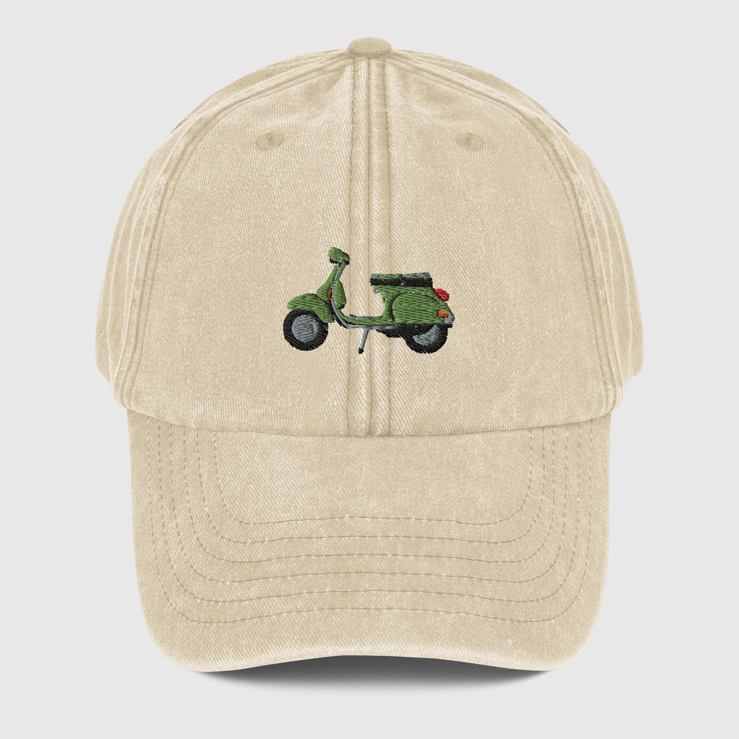 Vintage Vespa Cap grün